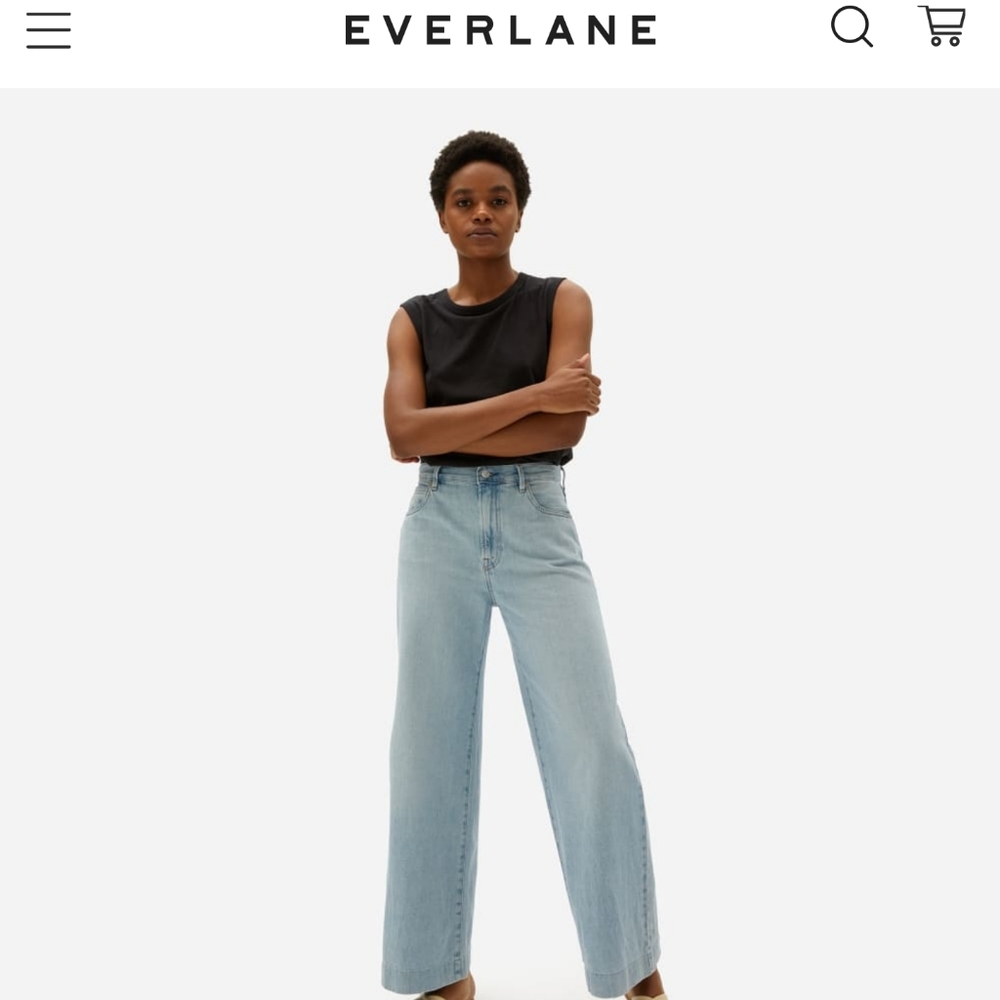 Everlane Super soft wide leg jeans
